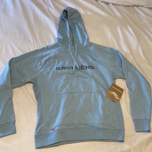 Grundens woman’s woodmark hoodie - teal brand new